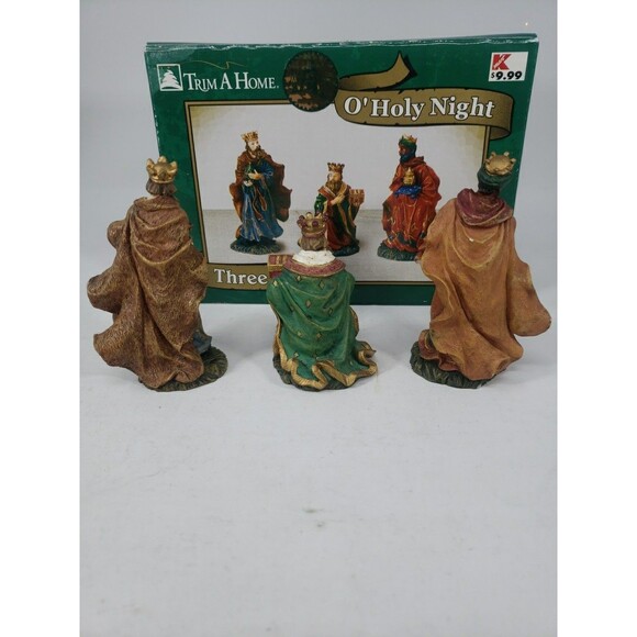Vintage Kmart O' Holy Night THREE KINGS Figurines Trim A Home Original Box *READ - Picture 11 of 16